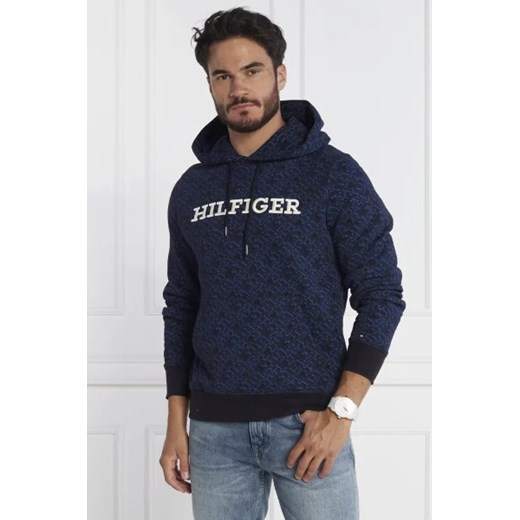 Tommy Hilfiger Bluza AOP MONOGRAM HOODY | Regular Fit Tommy Hilfiger M Gomez Fashion Store wyprzedaż