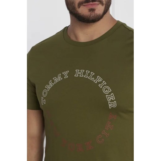 T-shirt męski Tommy Hilfiger z krótkim rękawem zielony 