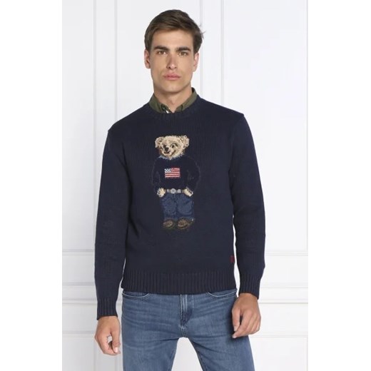 POLO RALPH LAUREN Sweter | Regular Fit | z dodatkiem lnu Polo Ralph Lauren S okazja Gomez Fashion Store