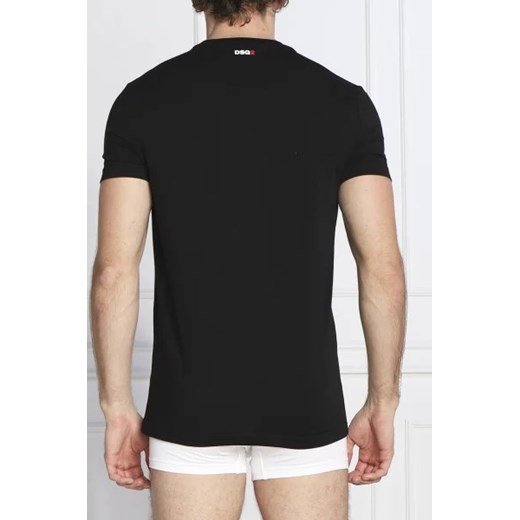 T-shirt męski Dsquared2 z krótkim rękawem z elastanu