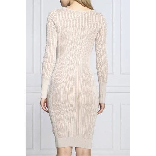 Sukienka beżowa Guess casual 