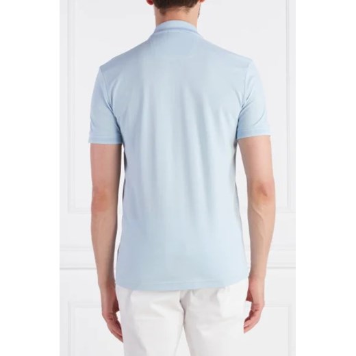T-shirt męski BOSS HUGO niebieski bawełniany z krótkimi rękawami