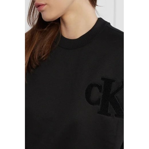Bluza damska czarna Calvin Klein na jesień casualowa