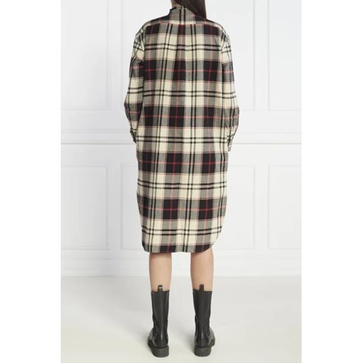 Sukienka Polo Ralph Lauren wielokolorowa bawełniana z długim rękawem mini prosta