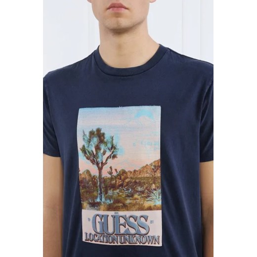 GUESS JEANS T-shirt DESERT PHOTO | Regular Fit S wyprzedaż Gomez Fashion Store