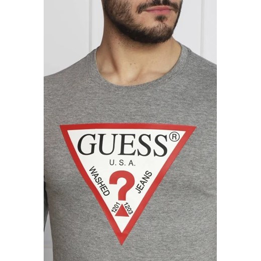 GUESS Longsleeve ORIGINAL LOGO | Slim Fit Guess L promocyjna cena Gomez Fashion Store