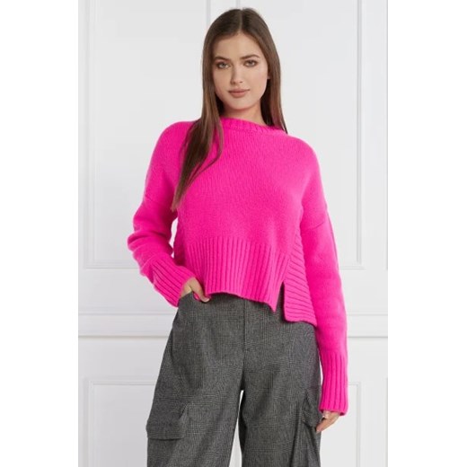 Pinko Wełniany sweter | Regular Fit | z dodatkiem kaszmiru Pinko S Gomez Fashion Store