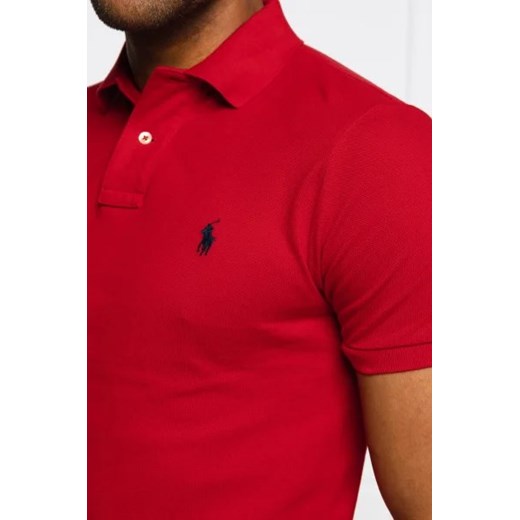 T-shirt męski Polo Ralph Lauren casual czerwony z krótkim rękawem 
