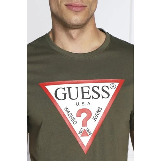 T-shirt męski Guess z krótkim rękawem młodzieżowy