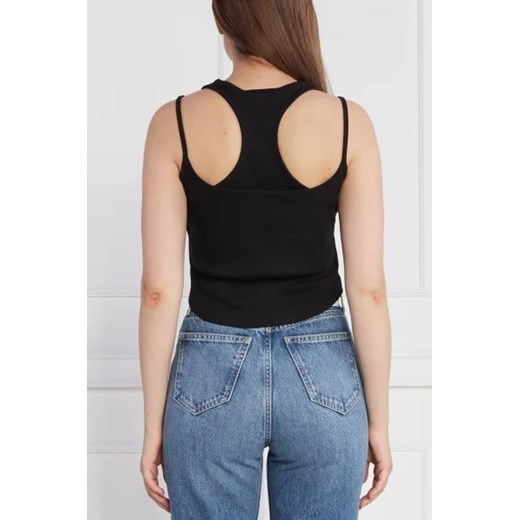 CALVIN KLEIN JEANS Top BADGE RIB DOUBLE LAYER | Regular Fit M Gomez Fashion Store