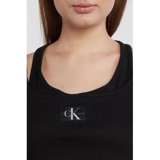 CALVIN KLEIN JEANS Top BADGE RIB DOUBLE LAYER | Regular Fit S Gomez Fashion Store