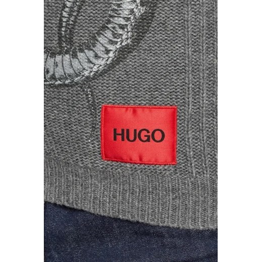 HUGO Sweter Snablo | Regular Fit | z dodatkiem wełny i kaszmiru L okazja Gomez Fashion Store