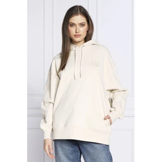 Beżowa bluza damska Calvin Klein młodzieżowa na jesień 