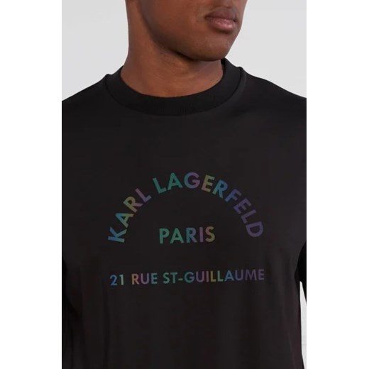 T-shirt męski Karl Lagerfeld z poliestru