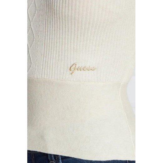 GUESS JEANS Sweter | Slim Fit | z dodatkiem wełny S Gomez Fashion Store