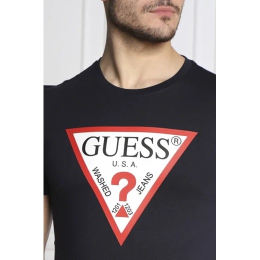 T-shirt męski Guess z krótkimi rękawami 