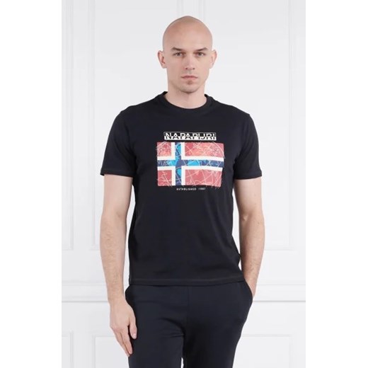 T-shirt męski Napapijri z krótkimi rękawami