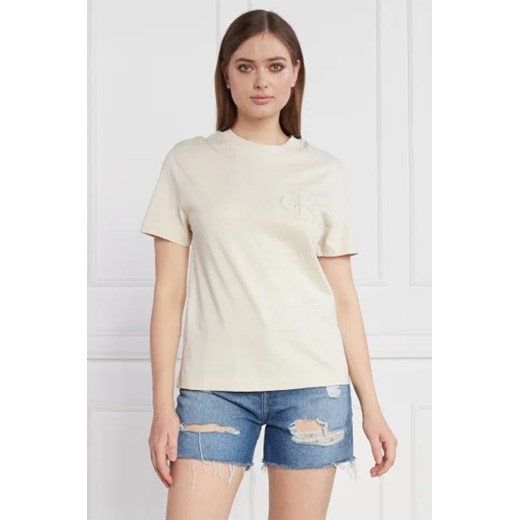 CALVIN KLEIN JEANS T-shirt CHENILLE | Regular Fit S promocja Gomez Fashion Store