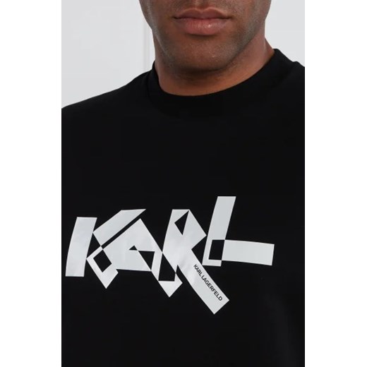 T-shirt męski Karl Lagerfeld bawełniany jesienny