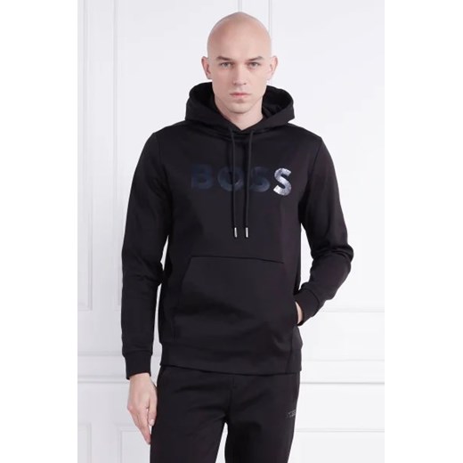Bluza męska BOSS HUGO czarna z napisami