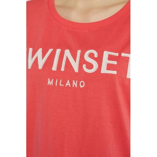 TWINSET T-shirt | Regular Fit Twinset XXS wyprzedaż Gomez Fashion Store