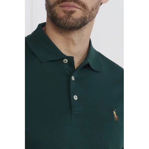 T-shirt męski Polo Ralph Lauren z krótkimi rękawami zielony na lato