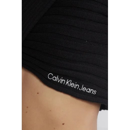 CALVIN KLEIN JEANS Golf WRAP | Slim Fit | z dodatkiem wełny S wyprzedaż Gomez Fashion Store