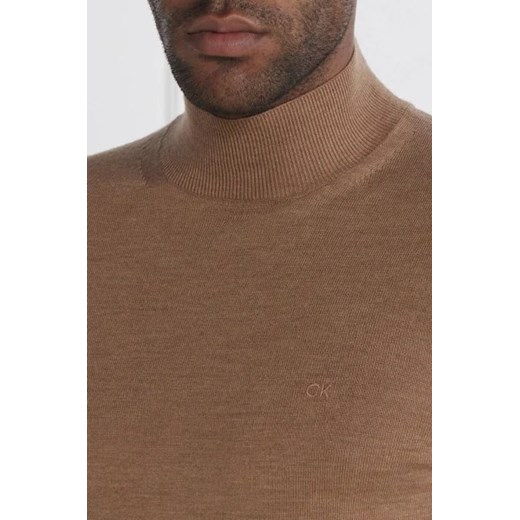 Calvin Klein Wełniany golf | Slim Fit Calvin Klein S okazyjna cena Gomez Fashion Store