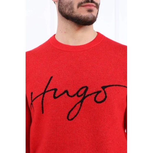 HUGO Wełniany sweter Stigg | Regular Fit S okazyjna cena Gomez Fashion Store