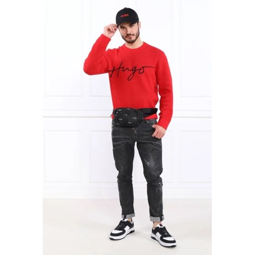 HUGO Wełniany sweter Stigg | Regular Fit XXL promocja Gomez Fashion Store