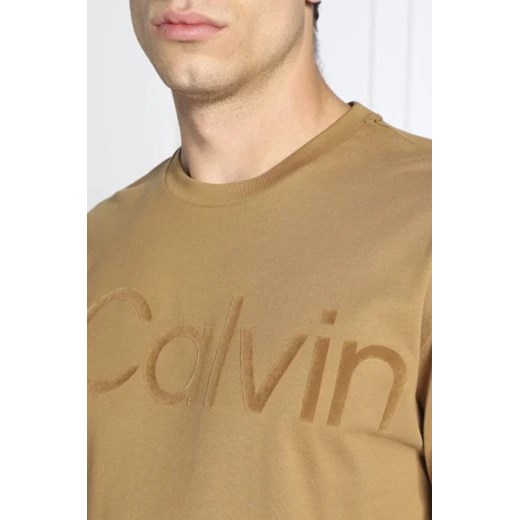 T-shirt męski brązowy Calvin Klein