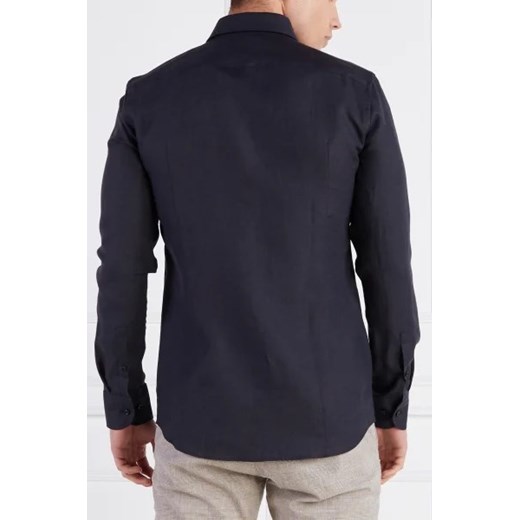BOSS BLACK Lniana koszula H-HANK-kent-C1-214 | Slim Fit 39 okazja Gomez Fashion Store