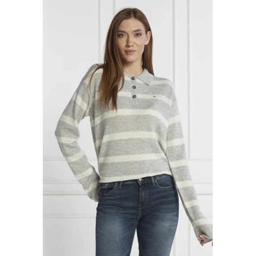 Sweter damski Tommy Hilfiger z okrągłym dekoltem