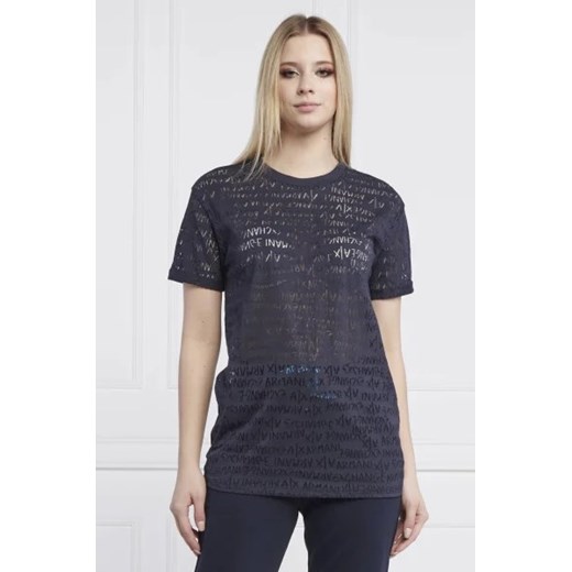 Bluzka damska Armani Exchange z napisami