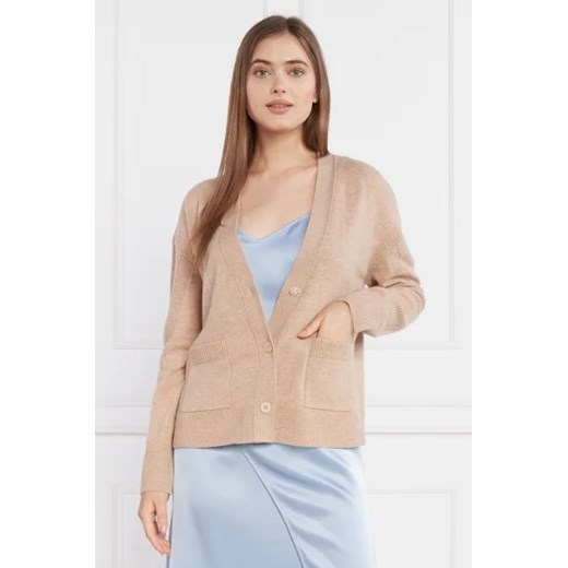 Marc Cain Wełniany kardigan | Regular Fit | z dodatkiem kaszmiru Marc Cain 42 wyprzedaż Gomez Fashion Store