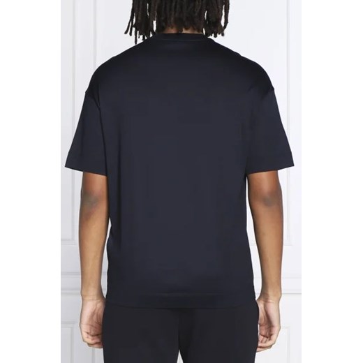 Emporio Armani t-shirt męski w nadruki z bawełny z krótkim rękawem