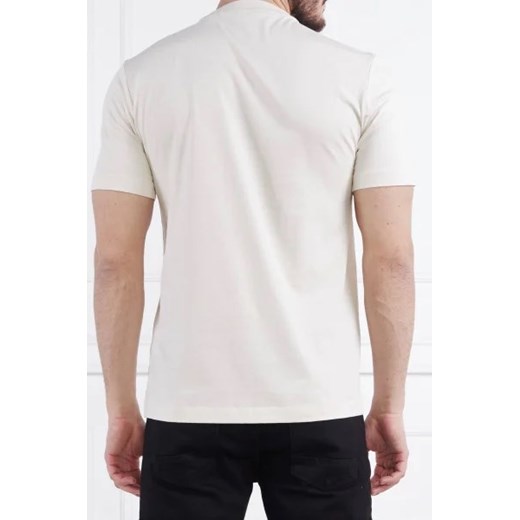 T-shirt męski BOSS HUGO biały z nadrukami 