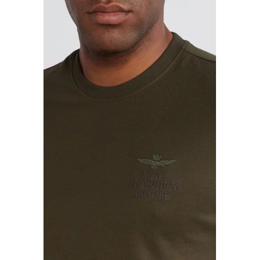 T-shirt męski zielony Aeronautica Militare 
