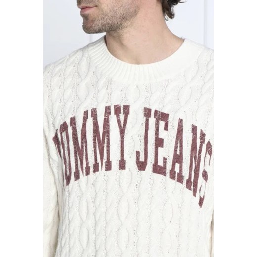 Tommy Jeans Sweter COLLEGIATE | Relaxed fit Tommy Jeans L promocyjna cena Gomez Fashion Store