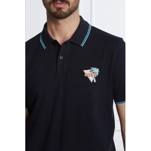 T-shirt męski BOSS HUGO z krótkimi rękawami bawełniany casual