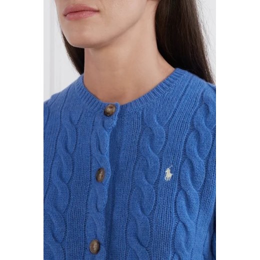 POLO RALPH LAUREN Wełniany kardigan | Regular Fit | z dodatkiem kaszmiru Polo Ralph Lauren L Gomez Fashion Store