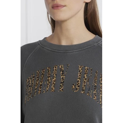 Bluza damska Tommy Jeans z bawełny szara