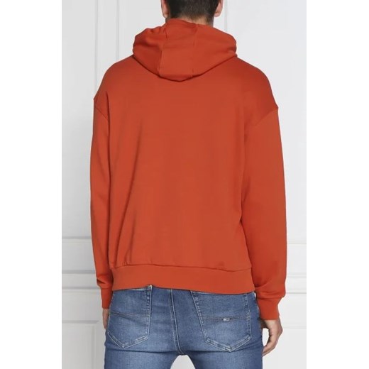 Bluza męska pomarańczowy Armani Exchange casualowa z elastanu 