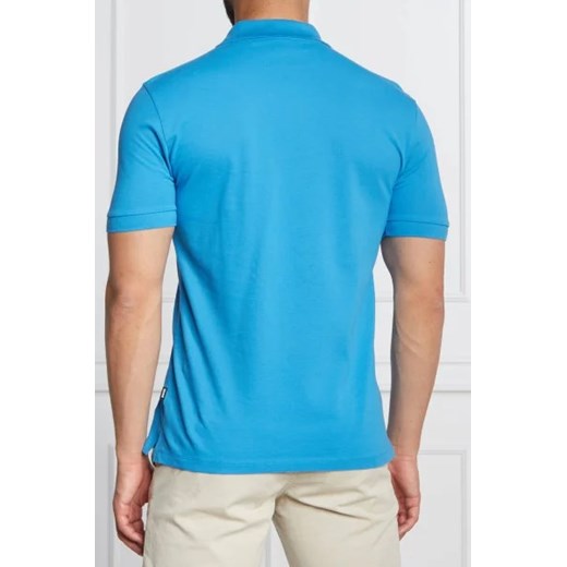 Niebieski t-shirt męski BOSS HUGO z krótkim rękawem 
