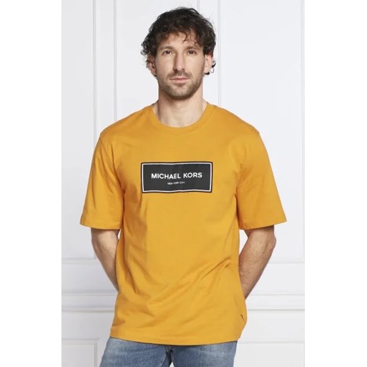 Michael Kors T-shirt FLAGSHIP LOGO | Regular Fit Michael Kors XXL promocja Gomez Fashion Store