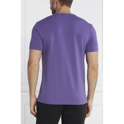 T-shirt męski fioletowy BOSS HUGO 