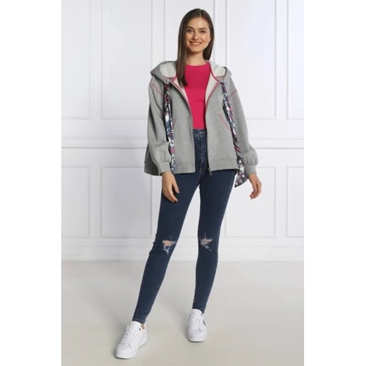 Max & Co. bluza damska jesienna szara casualowa z bawełny
