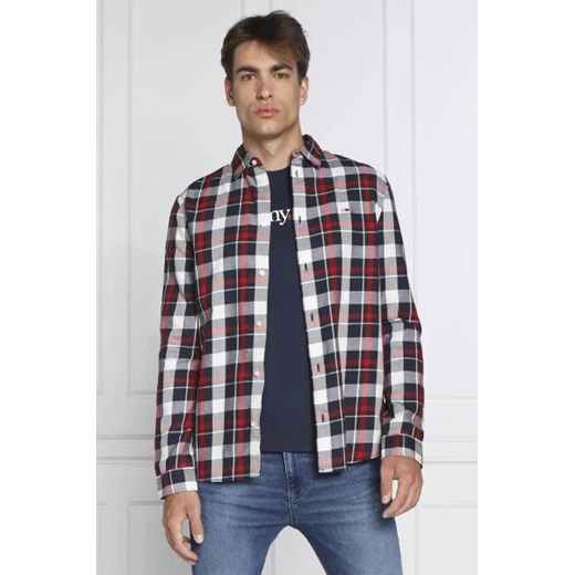 Koszula męska Tommy Jeans bawełniana 