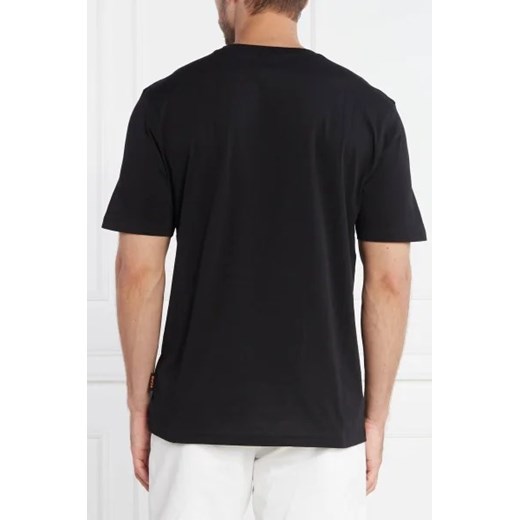 T-shirt męski czarny BOSS HUGO bawełniany 