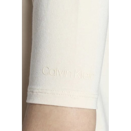 Bluzka damska Calvin Klein z elastanu z golfem